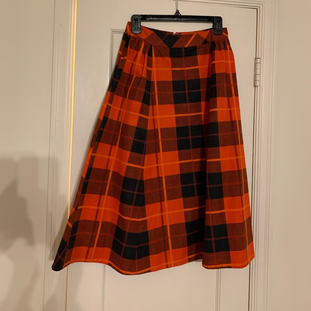 Kate Spade Plaid Christmas Skirt